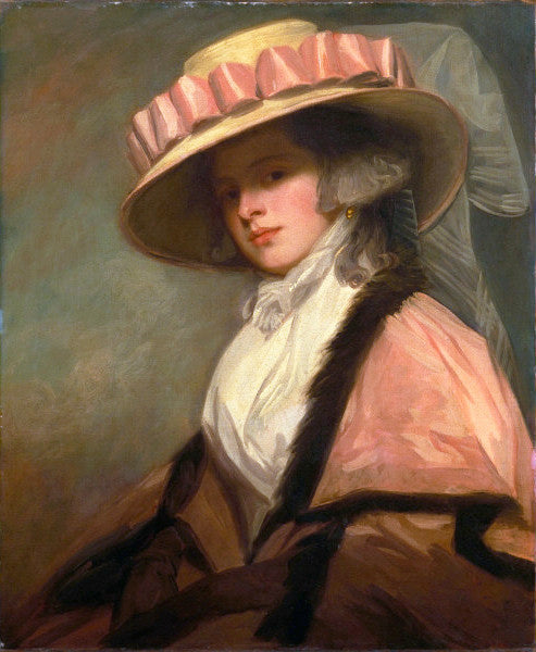 Catherine (Brouncker) Adye, later Catherine Willett, vintage artwork by George Romney, 12x8" (A4) Poster
