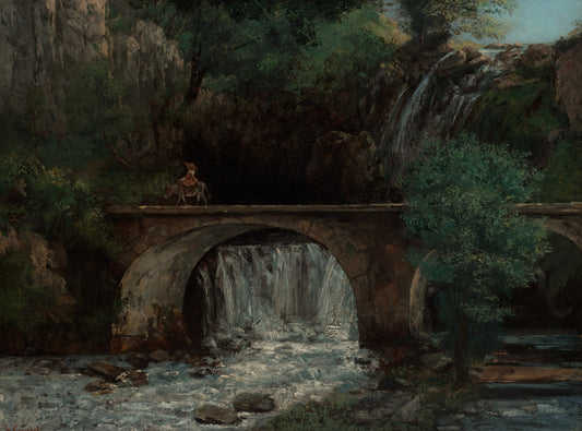 The Great Bridge, vintage artwork by Gustave Courbet, A3 (16x12") Poster Print
