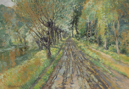 A Country Road by a River by Vaclav Radimsky,A3(16x12")Poster