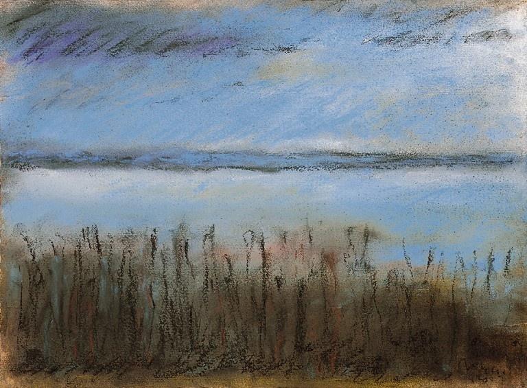 Evening at Balaton by Jozsef Rippl-Ronai,A3(16x12")Poster
