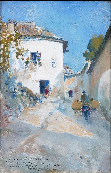 Granada, vintage artwork by Arcadio Mas y Fondevila, 12x8" (A4) Poster