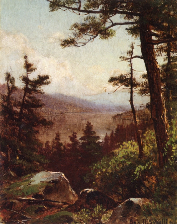 View of the Valley, vintage artwork by George Henry Smillie, 12x8" (A4) Poster