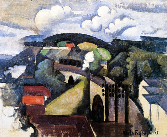 The Meulan Viaduct by Roger de la Fresnaye,16x12(A3) Poster