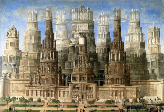 Historical Monument of the American Republic, vintage artwork by Erastus Salisbury Field, A3 (16x12") Poster Print