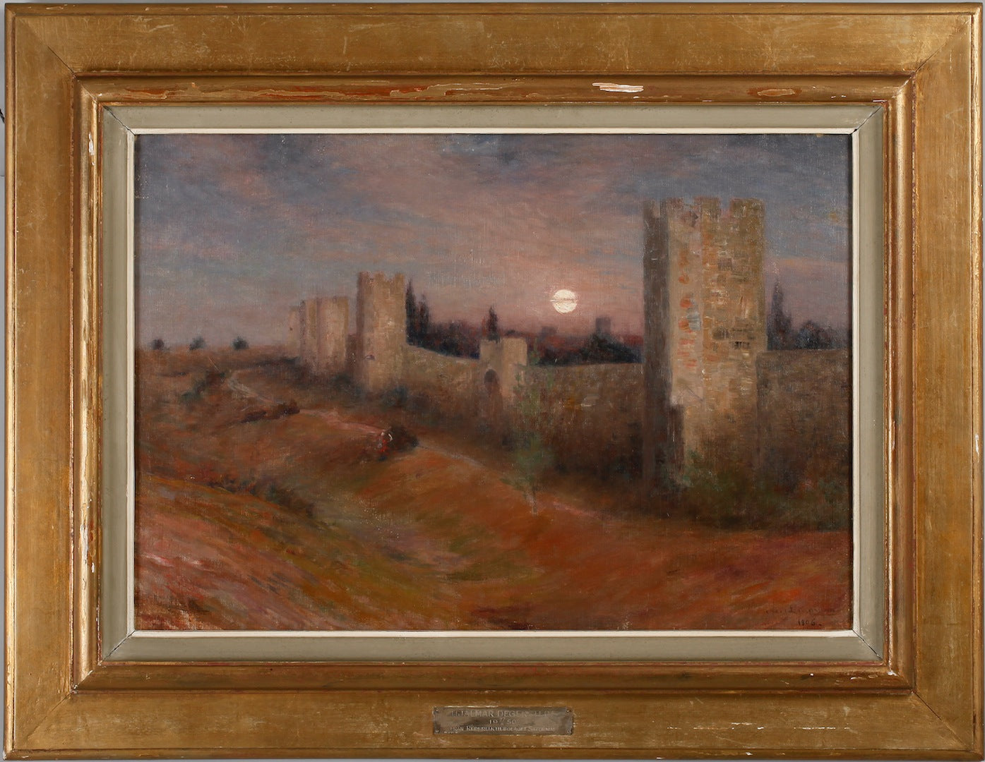 Visby , vintage artwork by Knut Axel Lindman, 12x8" (A4) Poster