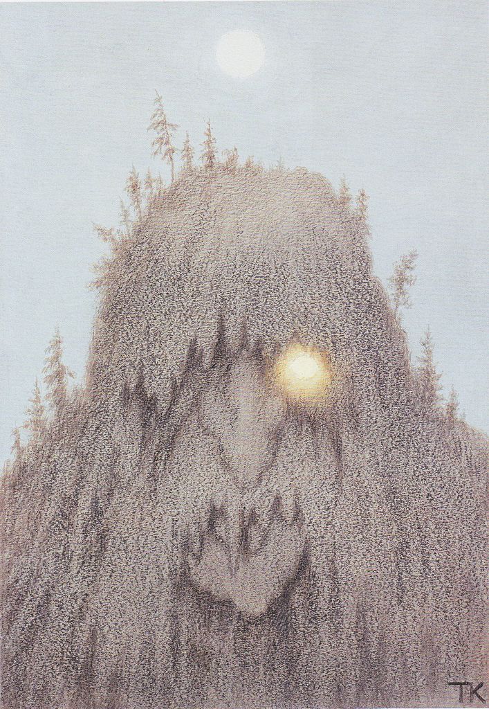 Forest Troll by Theodor Severin Kittelsen,A3(16x12")Poster