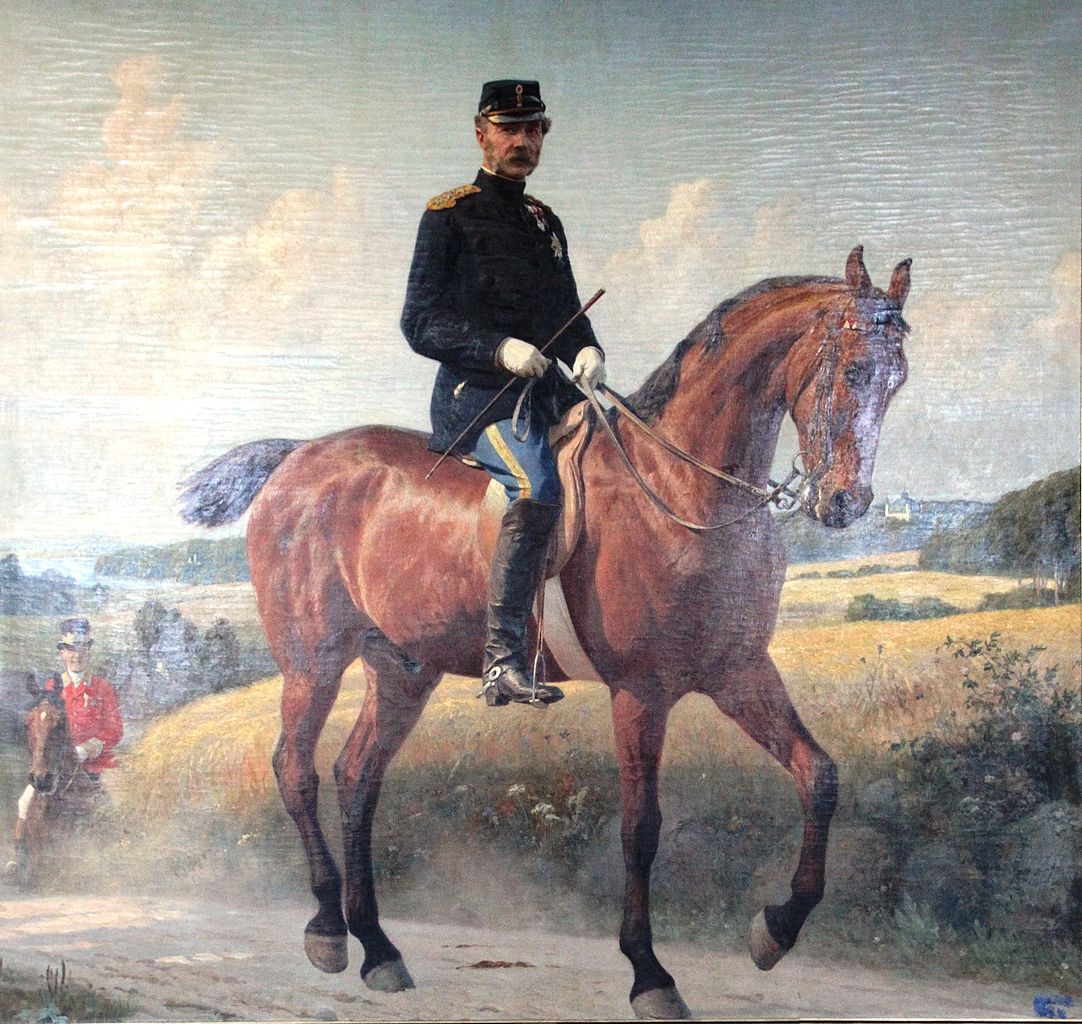 Christian IX of Denmark, vintage artwork by Otto Bache, 12x8" (A4) Poster