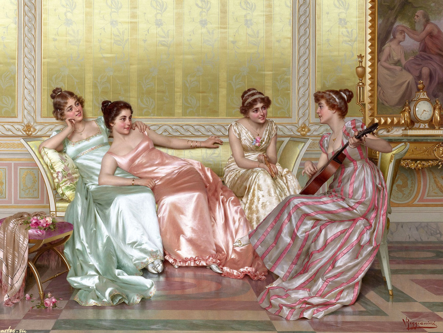 La soiree by Vittorio Reggianini,A3(16x12")Poster