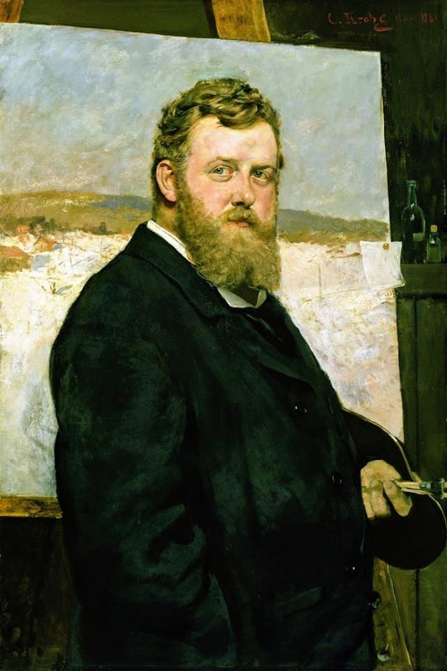 Portrait of Frits Thaulow by Christian Krohg,A3(16x12")Poster