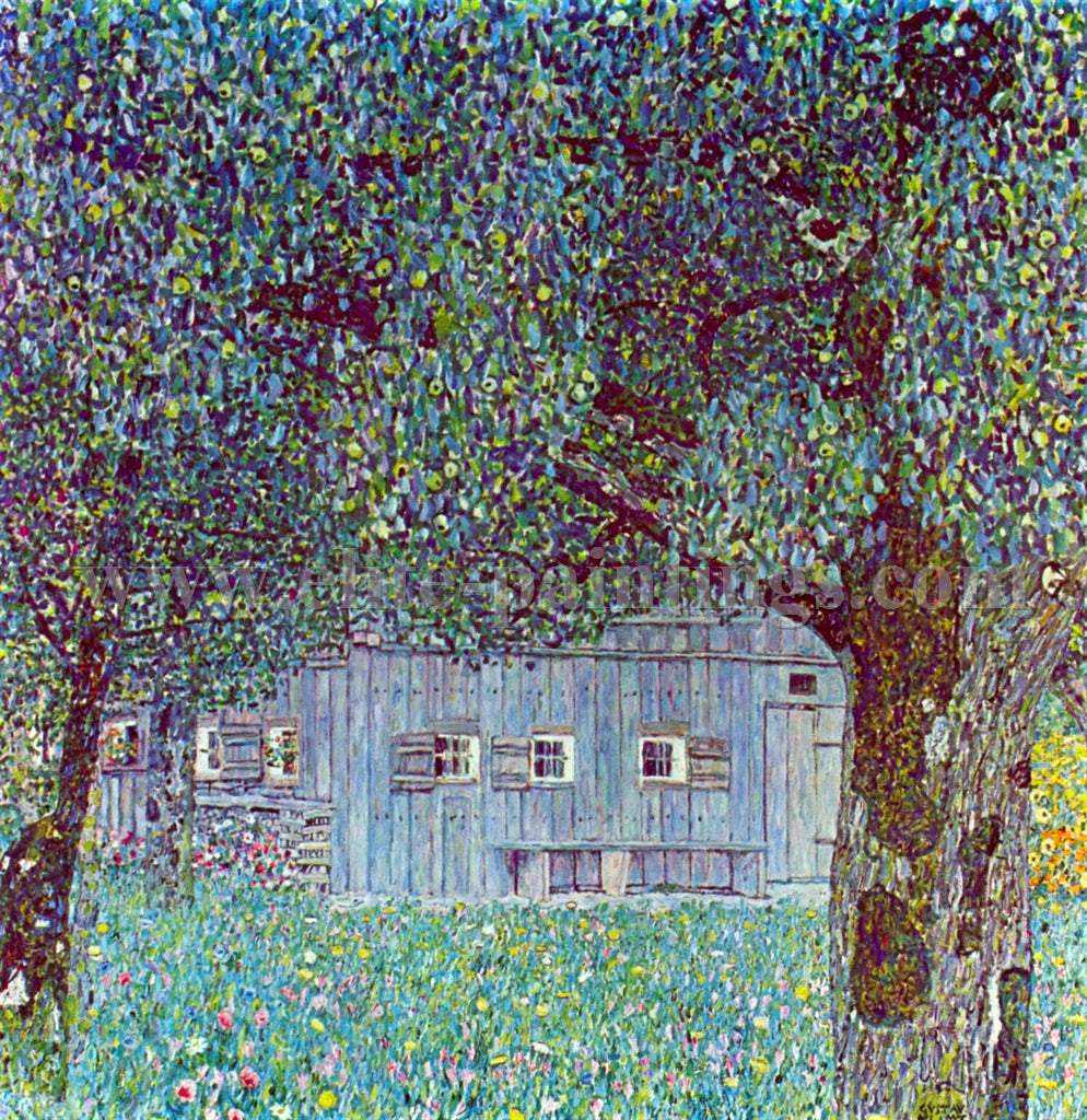 Farmhouse in Upper Austria by Gustav Klimt,A3(16x12")Poster