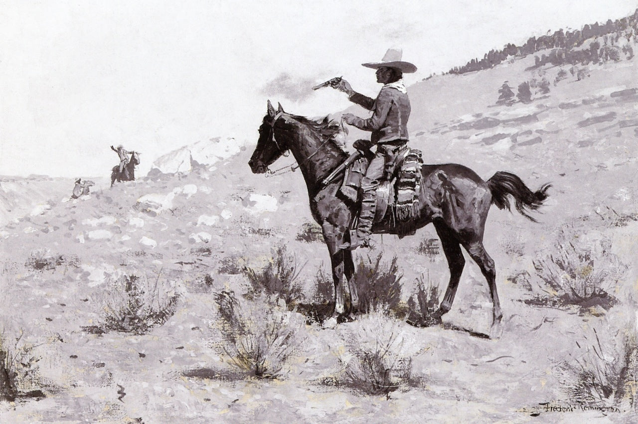 'He was the Law' by Frederic Remington,A3(16x12")Poster