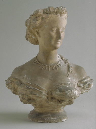 Empress Eugenie, vintage artwork by Jean-Baptiste Carpeaux, 12x8" (A4) Poster