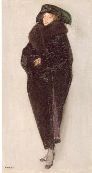 Portrait of Artist's Wife, Zofia by Edward Okuń,16x12(A3) Poster