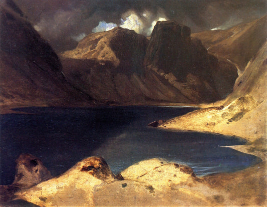 Loch Avon and the Cairngorm Mountains, vintage artwork by Sir Edwin Landseer, A3 (16x12") Poster Print