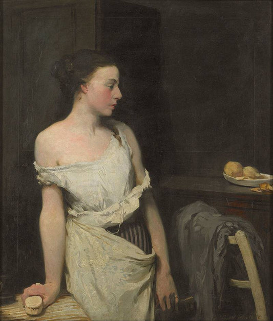 Girl at her toilet by Glyn Warren Philpot,16x12(A3) Poster