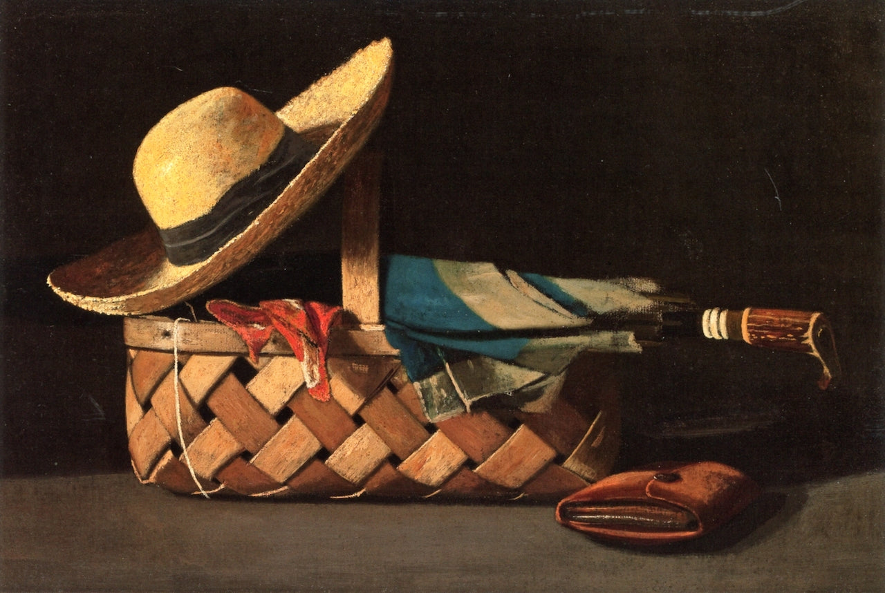 Market Basket, Hat and Umbrella by John Frederick Peto,A3(16x12")Poster