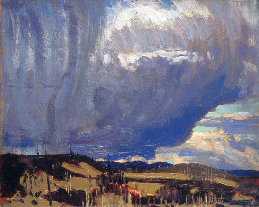 Approaching Snowstorm, vintage artwork by Tom Thomson, 12x8" (A4) Poster
