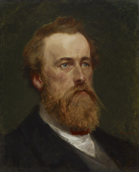 Portrait of William Henry Rinehart, vintage artwork by Frank Blackwell Mayer, 12x8" (A4) Poster