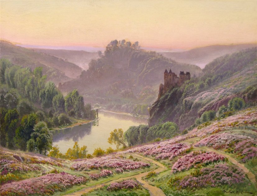 View from the Creuse valley by Gaston Vincent Anglade,A3(16x12")Poster