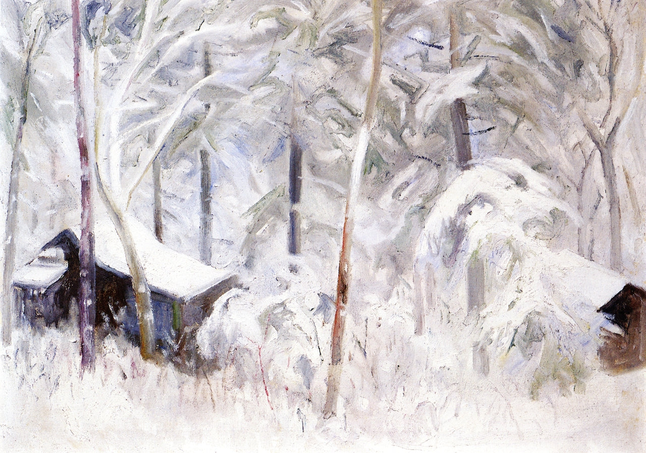 Fresh Deep Winter Shows, vintage artwork by Albert Henry Krehbiel, 12x8" (A4) Poster