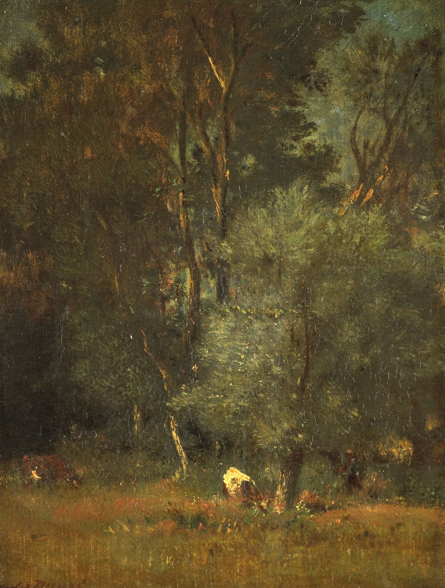 Forest View, vintage artwork by Jules Dupre, A3 (16x12") Poster Print