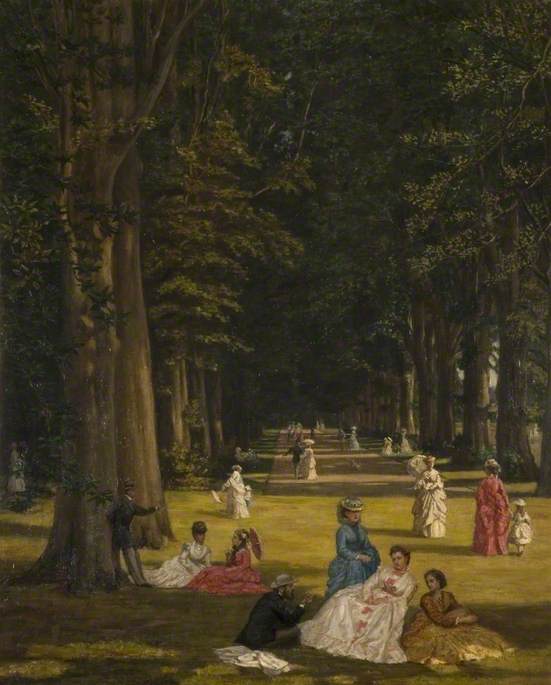The Avenue, Wildernesse, Kent, vintage artwork by Valentine Cameron Prinsep, 12x8" (A4) Poster