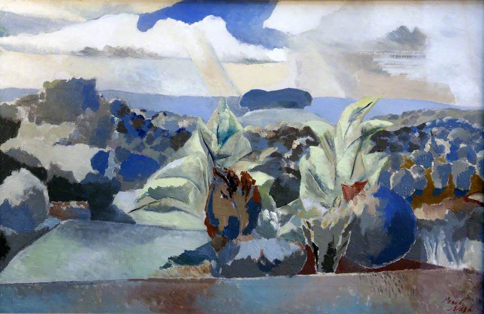 Landscape of the Bagley Woods, vintage artwork by Paul Nash, 12x8" (A4) Poster