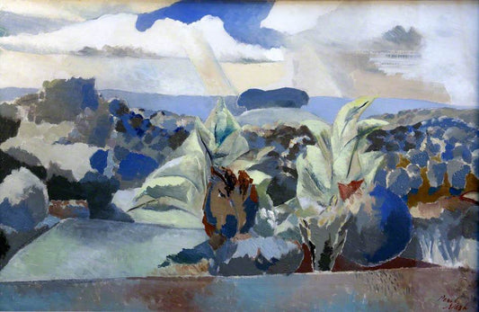 Landscape of the Bagley Woods, vintage artwork by Paul Nash, 12x8" (A4) Poster