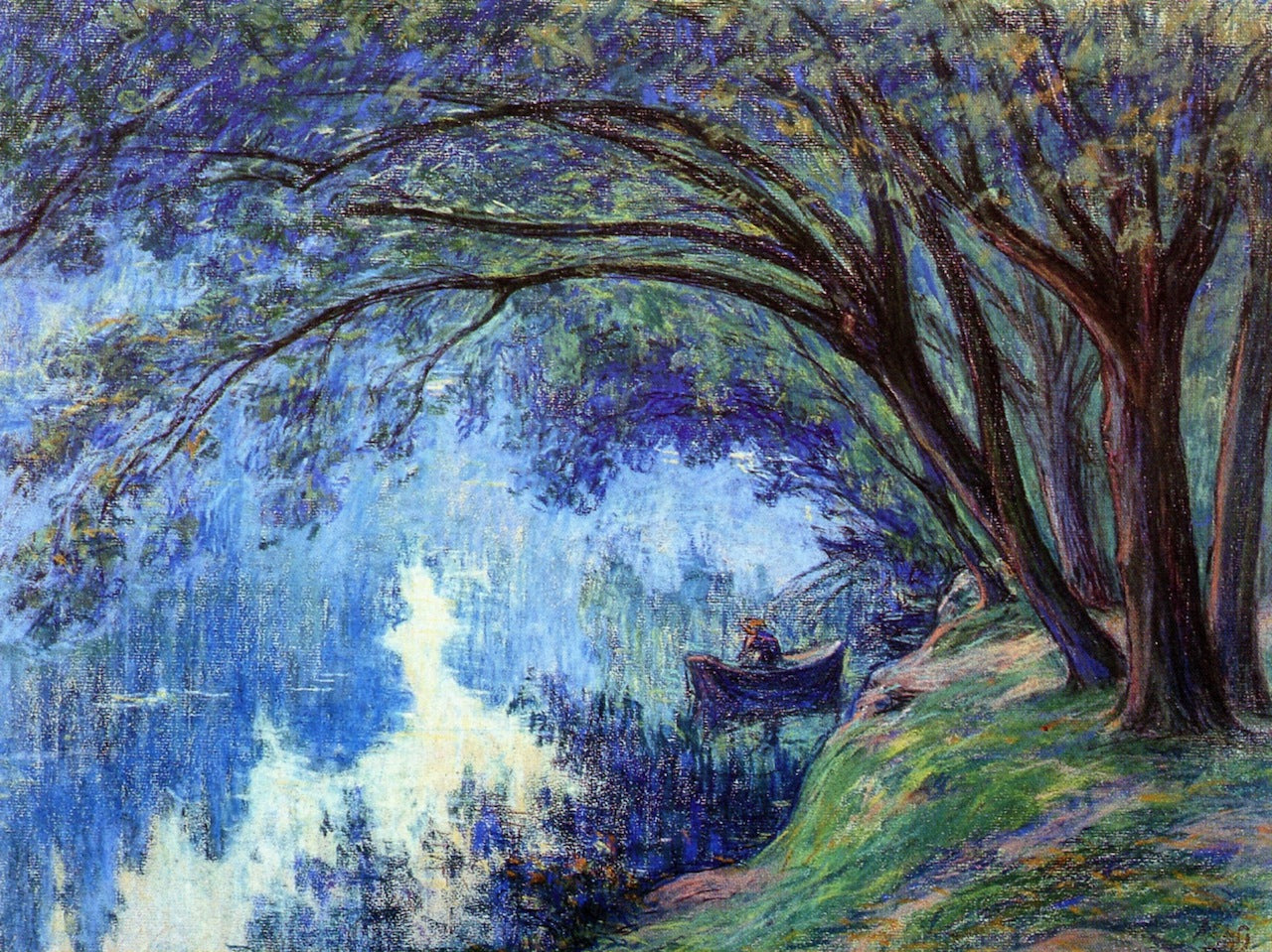 The Pond at Trivaux by Claude-Emil Schuffenecker,A3(16x12")Poster