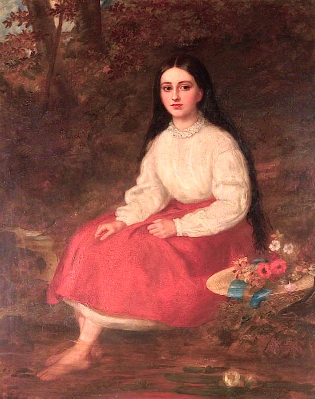 Henrietta Elizabeth Ames, vintage artwork by Louis William Desanges, A3 (16x12") Poster Print