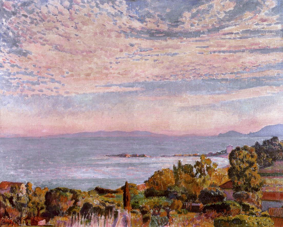 The Bay of Saint Clair by Theo van Rysselberghe,A3(16x12")Poster