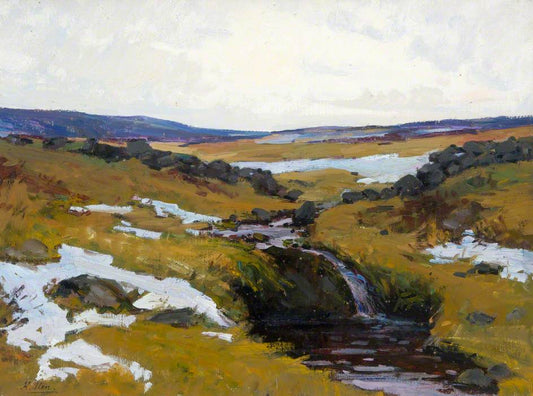 The Passing of Winter, vintage artwork by Hans Iten, 12x8" (A4) Poster