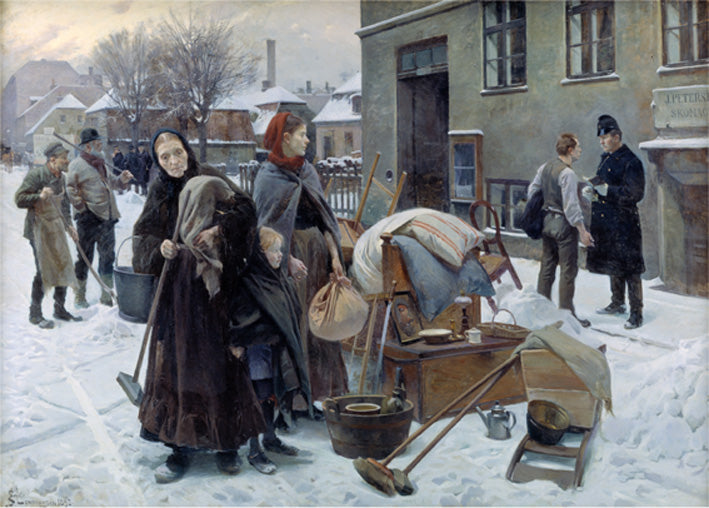 Evicted Tenants by Erik Henningsen,A3(16x12")Poster