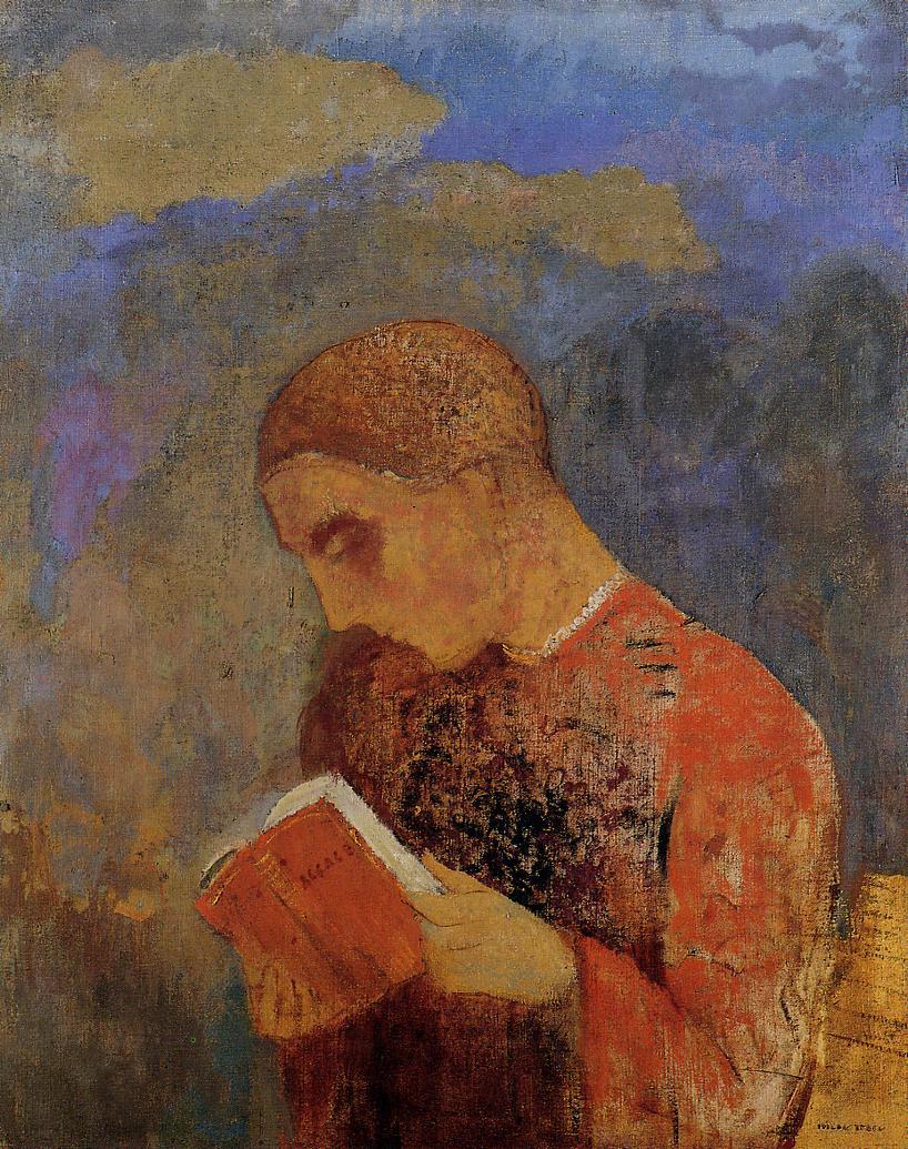 Alsace, vintage artwork by Odilon Redon, 12x8" (A4) Poster