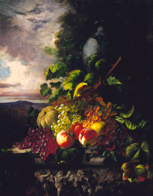 The Wealth of Autumn, vintage artwork by Andrew J. H. Way, 12x8" (A4) Poster