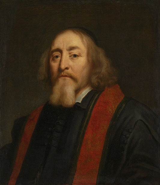 Jan Amos Comenius, vintage artwork by Jurgen Ovens, 12x8" (A4) Poster