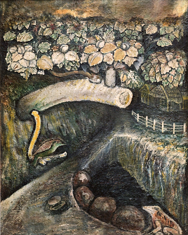 Frog Among the Rocks by John Dunkley,16x12(A3) Poster