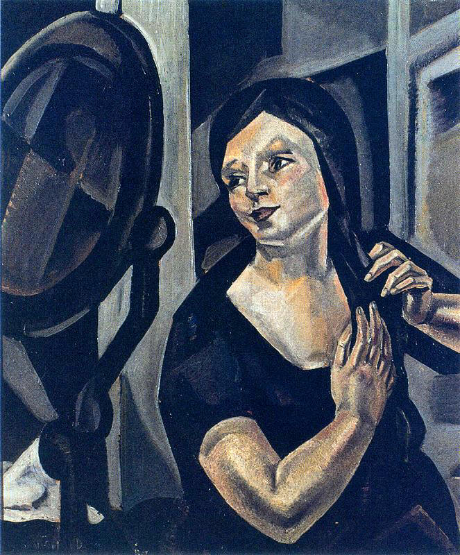 La Toilette, vintage artwork by Maria Blanchard, 12x8" (A4) Poster