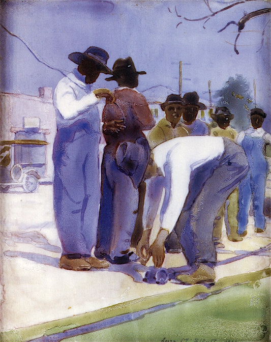 Working on the Street by Lucy May Stanton,16x12(A3) Poster