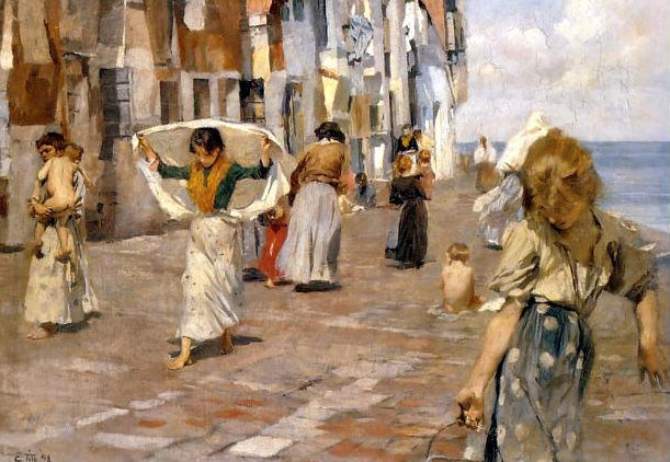 Chioggia by Ettore Tito,A3(16x12")Poster