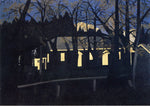 Birmingham Meeting House IV, vintage artwork by Horace Pippin, 12x8" (A4) Poster