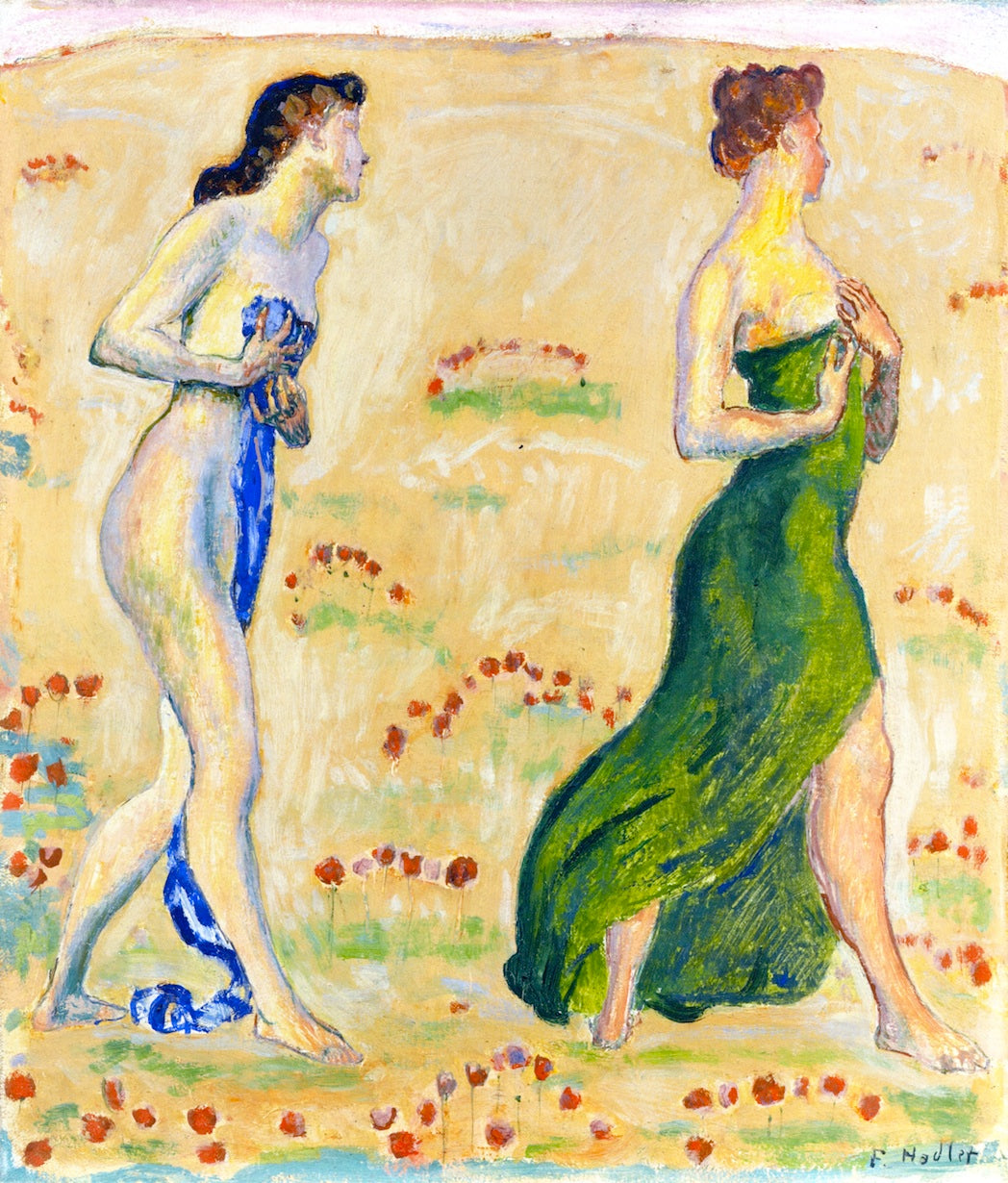 Emotion (study), vintage artwork by Ferdinand Hodler, 12x8" (A4) Poster