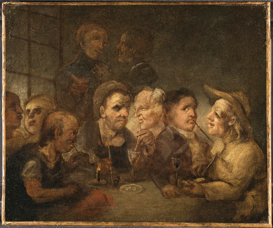 A Club, vintage artwork by Elias Martin, 12x8" (A4) Poster