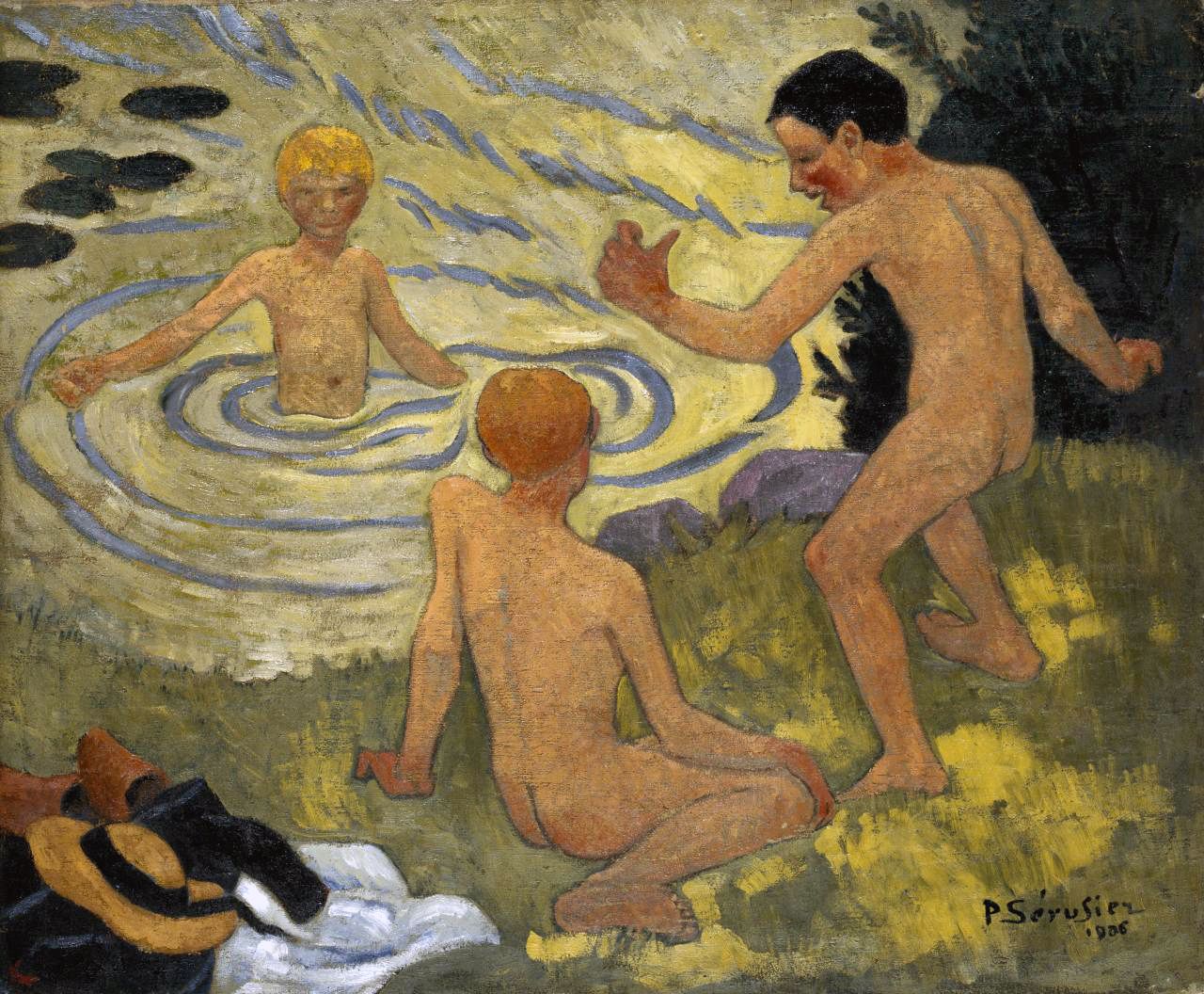 Enfants au bain by Paul Serusier,A3(16x12")Poster