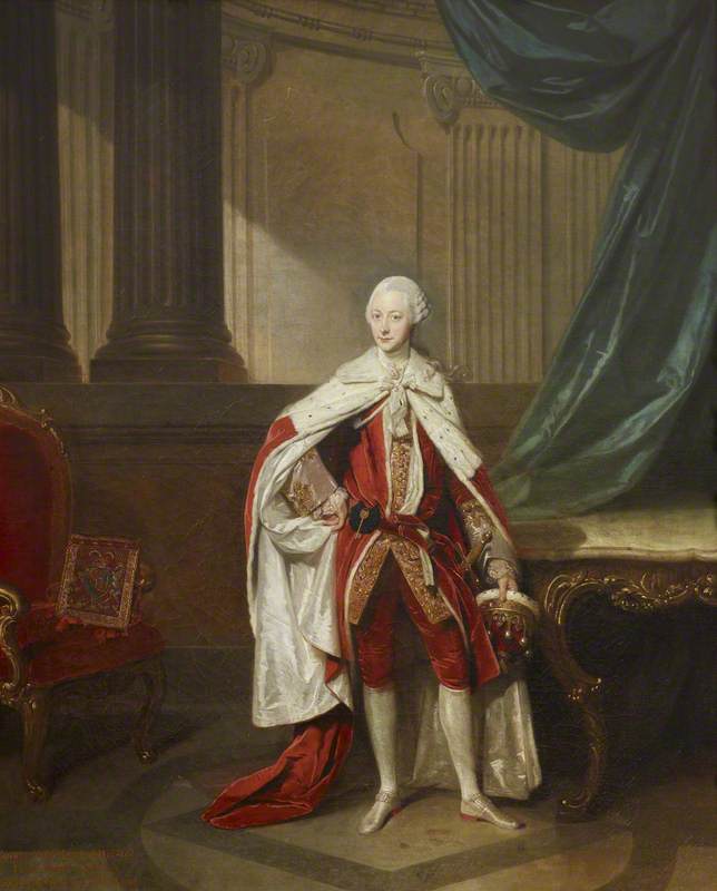 George William Hervey, 2nd Earl of Bristol, vintage artwork by Johann Zoffany, 12x8" (A4) Poster