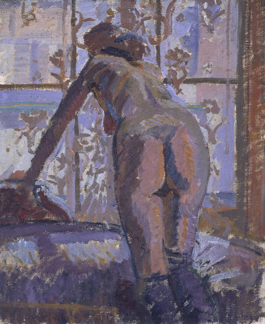 Nude at a Window, vintage artwork by Harold Gilman, 12x8" (A4) Poster