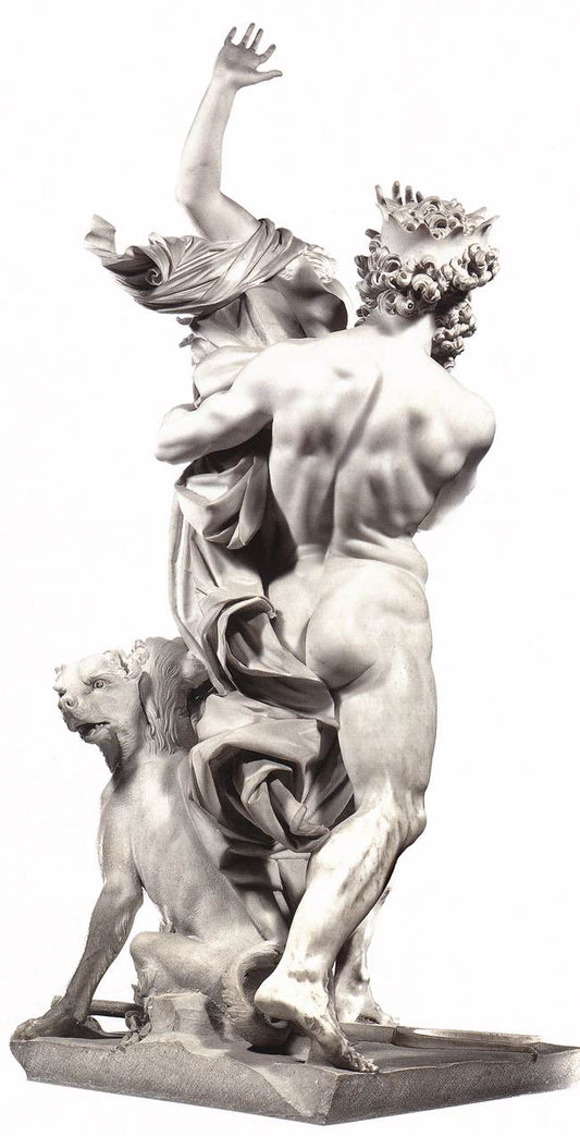 Pluto and Proserpina (rear view), vintage artwork by Gian Lorenzo Bernini, 12x8" (A4) Poster