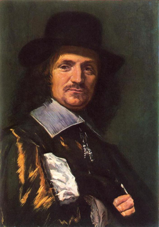 The Painter Jan Asselyn, vintage artwork by Frans Hals, 12x8" (A4) Poster