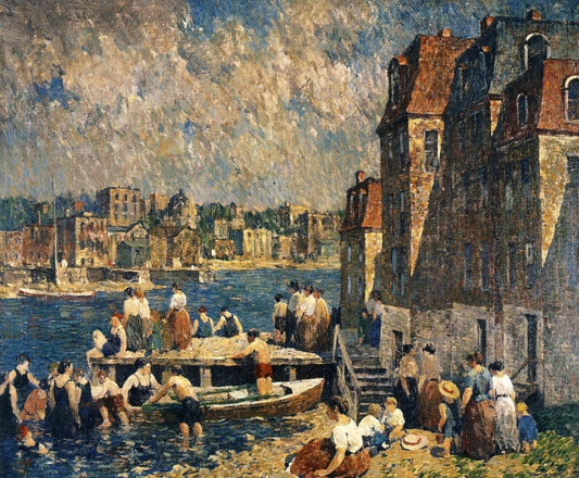 The Old Wood Lot, vintage artwork by Robert Spencer, 12x8" (A4) Poster