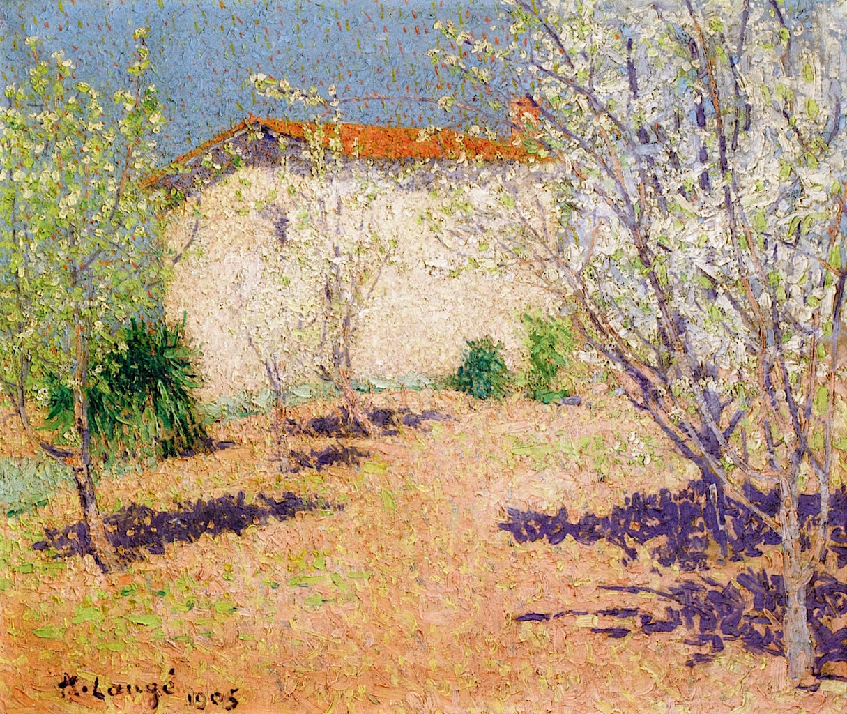 Late Morning in Springtime at L'Alouette by Achille Lauge,A3(16x12")Poster